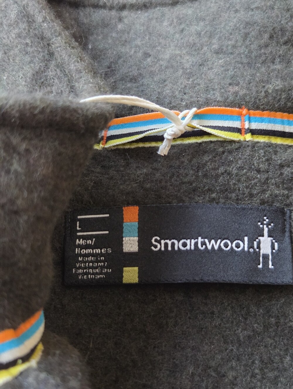 NWT Smartwool Hudson Trail Fleece Vest North Woods Mens Size Large Full Zip - Picture 8 of 10